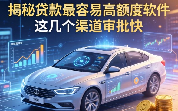揭秘贷款最容易高额度软件，这几个渠道审批快