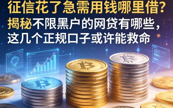 征信花了急需用钱哪里借？揭秘不限黑户的网贷有哪些，这几个正规口子或许能救命