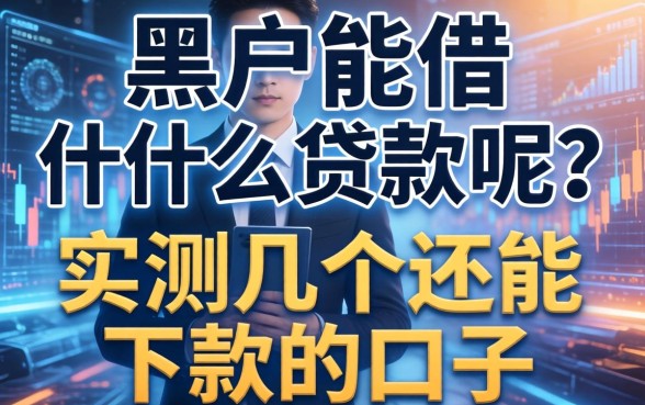黑户能借什么贷款呢？实测几个还能下款的口子