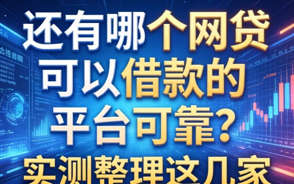 还有哪个网贷可以借款的平台可靠？实测整理这几家