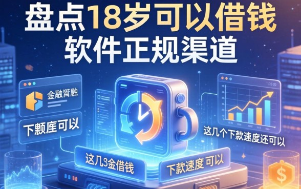 盘点18岁可以借钱的软件正规渠道，这几个下款速度还可以