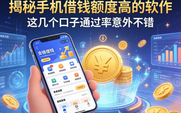 揭秘手机借钱额度高的软件，这几个口子通过率意外不错