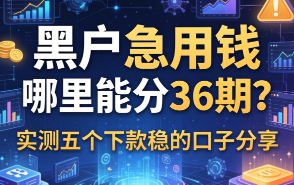 黑户急用钱哪里能分36期？实测五个下款稳的口子分享