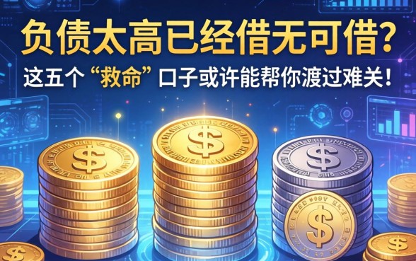 负债太高已经借无可借？这五个“救命”口子或许能帮你渡过难关！