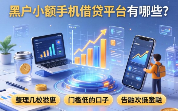 黑户小额手机借钱平台有哪些？整理几个门槛低的口子