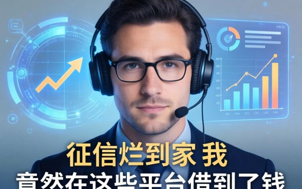 征信烂到家的我，竟然在这些平台借到了钱