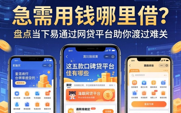 急需用钱哪里借？盘点当下易通过的网贷平台有哪些软件，这五款口碑佳作助你渡过难关