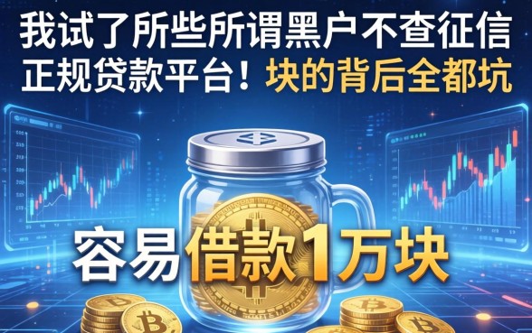 我试了那些所谓黑户不查征信的正规贷款平台，容易借款1万块的背后全是坑