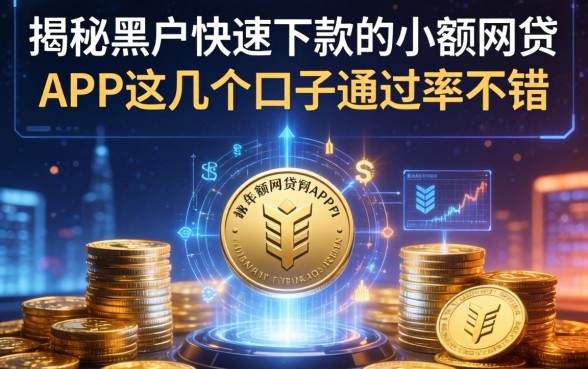 揭秘黑户快速下款的小额网贷app，这几个口子通过率不错