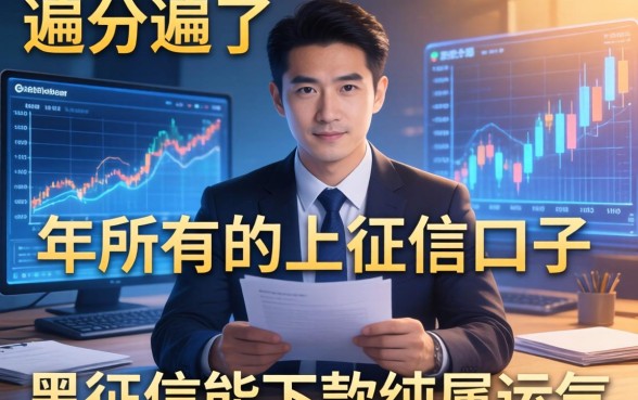 我翻遍了2026年所有的上征信口子，发现黑征信能下款纯属运气