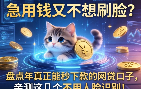 急用钱又不想刷脸？盘点2026年真正能秒下款的网贷口子，亲测这几个不用人脸识别！