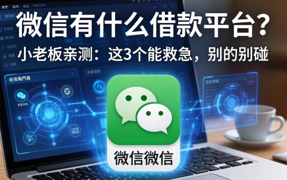 微信有什么借款的平台？小老板亲测：这3个能救急，别的别碰