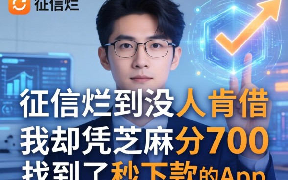 征信烂到没人肯借，我却凭芝麻分700找到了秒下款的app