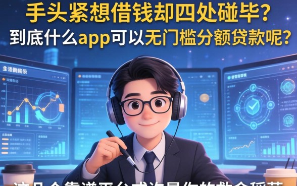 手头紧想借钱却四处碰壁？到底什么app可以无门槛小额贷款呢？这几个靠谱平台或许是你的救命稻草