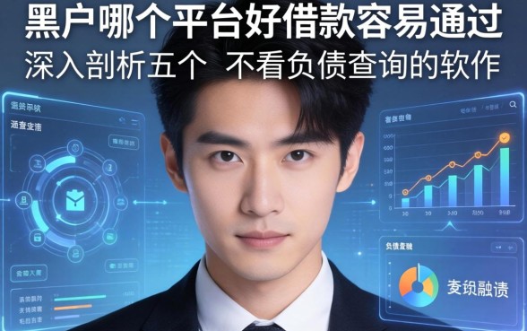 黑户哪个平台好借款容易通过，深入剖析五个不看负债查询的软件