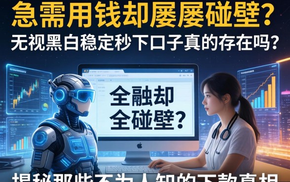 急需用钱却屡屡碰壁？无视黑白稳定秒下口子真的存在吗？揭秘那些不为人知的下款真相
