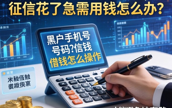 征信花了急需用钱怎么办？黑户手机号码借钱怎么操作才能避免被套路？