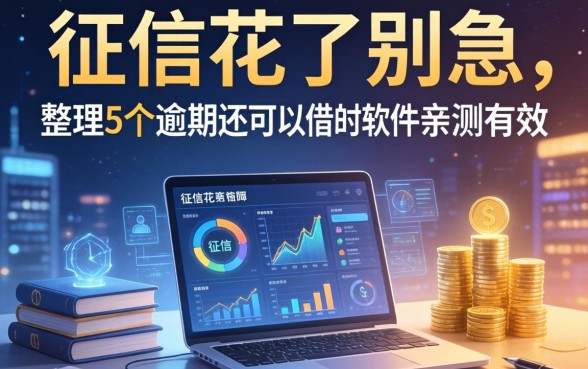 征信花了别急，整理5个逾期还可以借的软件亲测有效