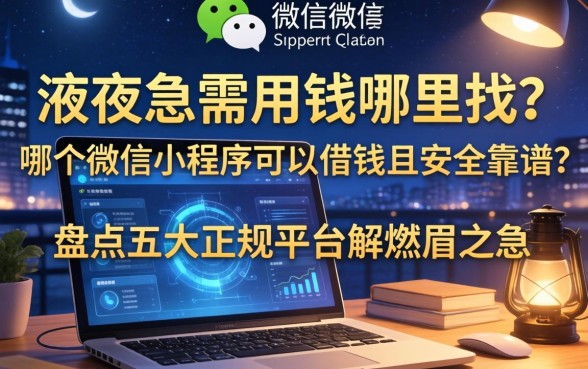 深夜急需用钱哪里找？哪个微信小程序可以借钱且安全靠谱？盘点五大正规平台解燃眉之急