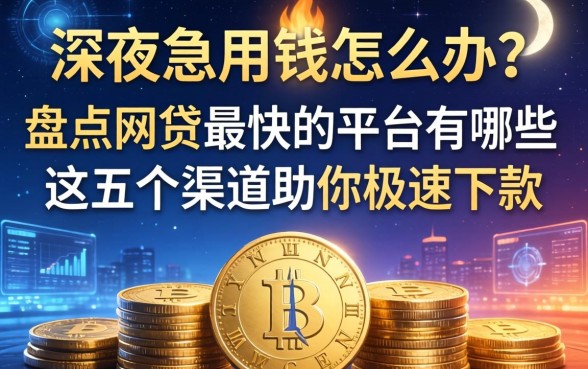 深夜急用钱怎么办？盘点网贷最快的平台有哪些，这五个渠道助你极速下款