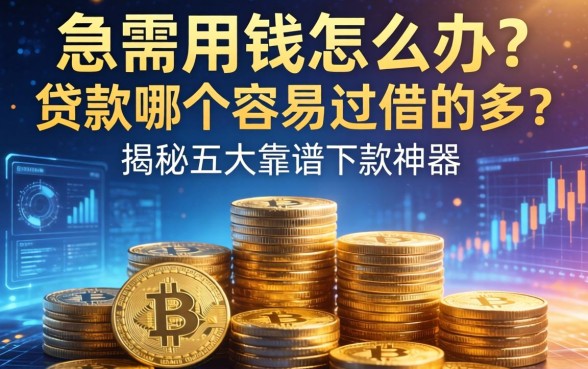 急需用钱怎么办？贷款哪个容易过借的多？揭秘五大靠谱下款神器