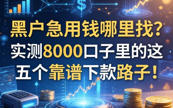 黑户急用钱哪里找?实测8000口子里的这五个靠谱下款路子!