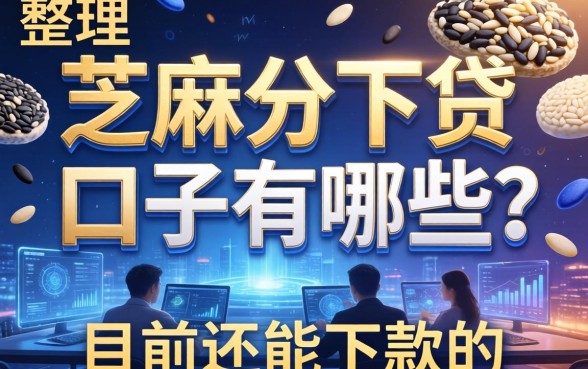 芝麻分下贷的口子有哪些？整理了几个目前还能下款的渠道