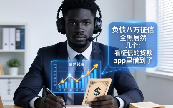 我负债八万征信全黑，居然在几个不看征信的贷款app里借到了钱