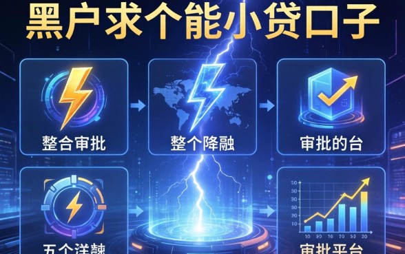 黑户求个能小贷的口子，整合五个闪电审批的平台