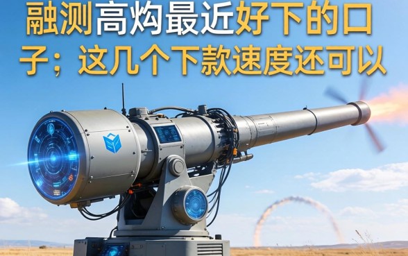 实测高炮最近好下的口子，这几个下款速度还可以