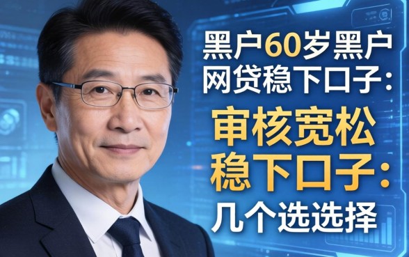 黑户60岁黑户网贷稳下口子：审核宽松的几个选择