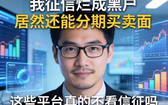 我征信烂成黑户居然还能分期买东西，这些平台真的不看征信吗