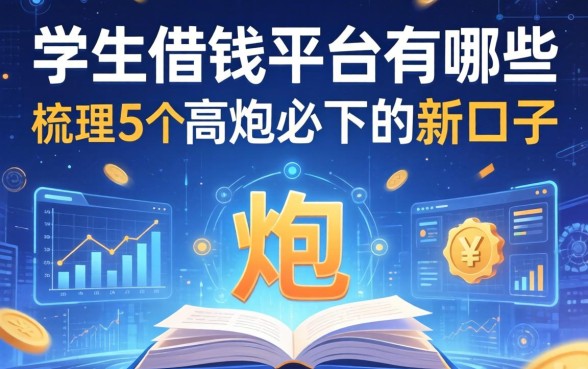 学生借钱平台有哪些，梳理五个高炮必下的新口子