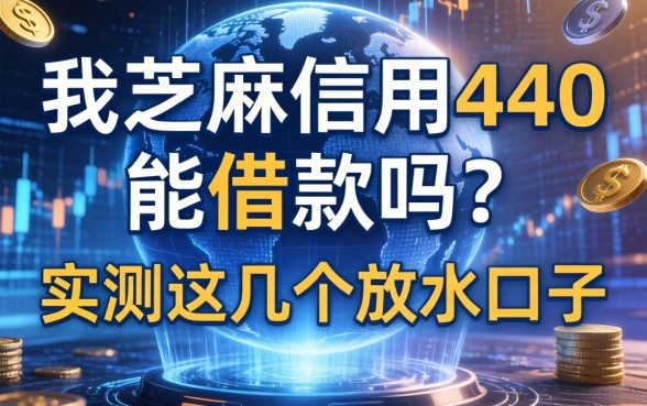我芝麻信用440能借款吗？实测这几个放水口子