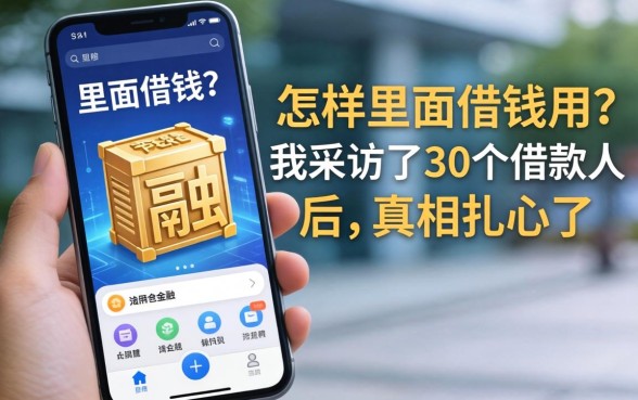 怎样从手机里面借钱用？我采访了30个借款人后，真相扎心了