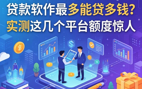 贷款软件最多能贷多钱？实测这几个平台额度惊人
