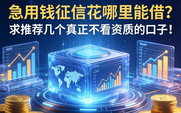 急用钱征信花哪里能借？求推荐几个真正不看资质的口子！