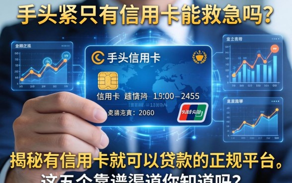 手头紧只有信用卡能救急吗？揭秘有信用卡就可以贷款的正规平台，这五个靠谱渠道你知道吗？