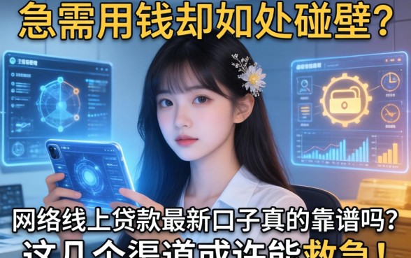 急需用钱却四处碰壁？网络线上贷款最新口子真的靠谱吗？这几个渠道或许能救急！
