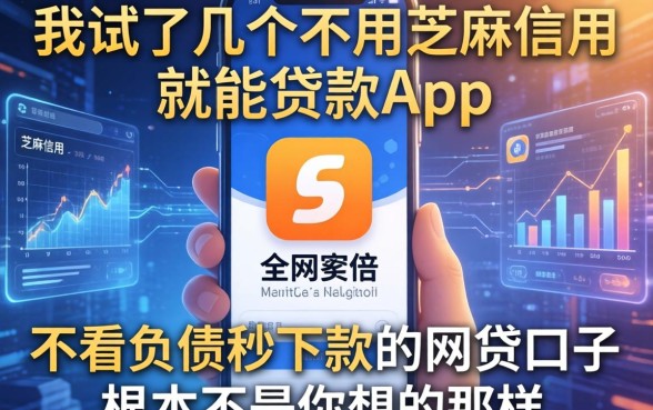我试了几个不用芝麻信用就能贷款的app，发现不看负债秒下款的网贷口子根本不是你想的那样