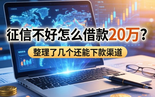征信不好怎么借款20万？整理了几个还能下款的渠道