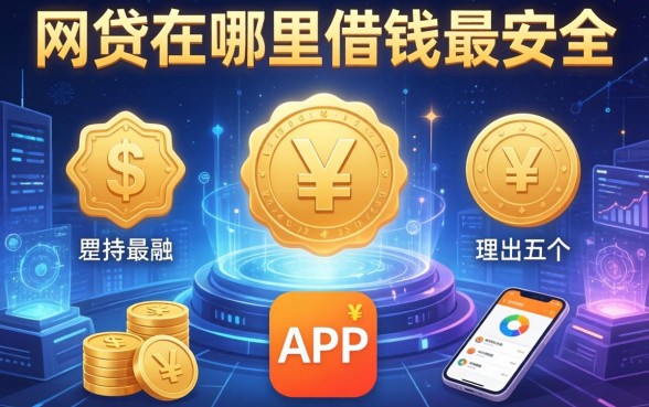 网贷在哪里借钱最安全，理出五个最新能下来钱的app