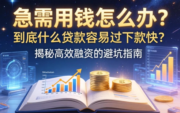 急需用钱怎么办？到底什么贷款容易过下款快？揭秘高效融资的避坑指南