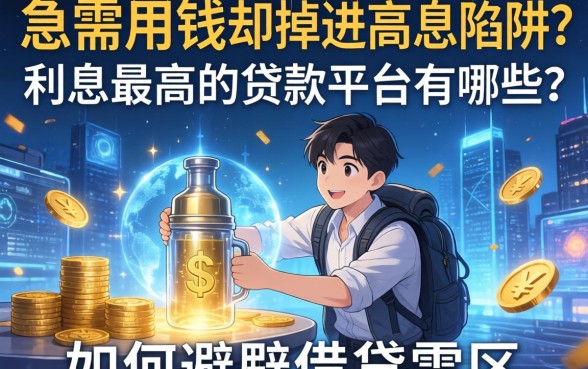 急需用钱却掉进高息陷阱？利息最高的贷款平台有哪些？如何避开借贷雷区？