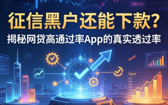 征信黑户还能下款？揭秘网贷高通过率app的真实通过率