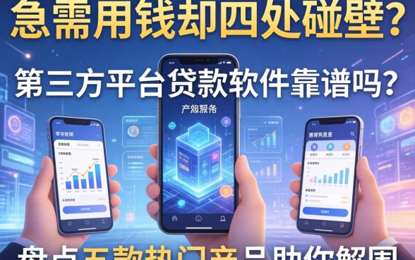 急需用钱却四处碰壁？第三方平台贷款软件靠谱吗？盘点五款热门产品助你解围