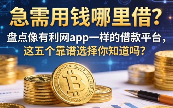 急需用钱哪里借？盘点像有利网app一样的借款平台，这五个靠谱选择你知道吗？