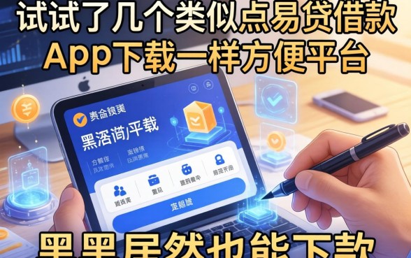 我试了几个类似点易贷借款app下载一样方便的平台，黑户居然也能下款