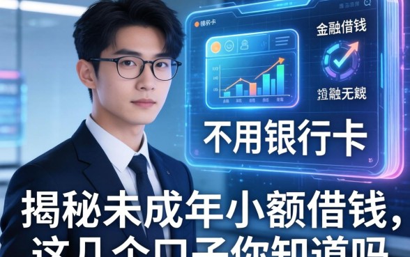 揭秘未成年小额借钱不用银行卡，这几个口子你知道吗