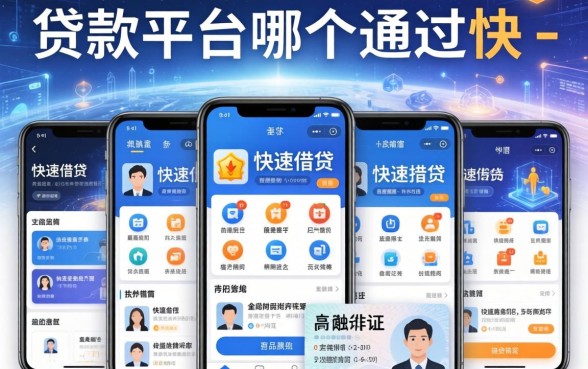 贷款平台哪个通过快-，整理五个手机和身份证快速借钱软件